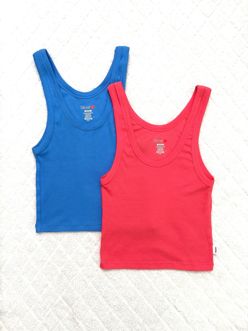 Hanes Comfywear Cotton Crop Top 2-Pack